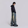 Heritage Wing Pattern Relaxed Bell Leg Denim