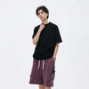 Elevated Pure-Hue Color Breezy-Cut Short Sleeve T-Shirt