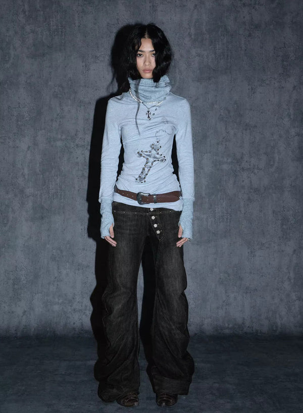 Tokyo Black Baggy Wide-Leg alternatif görünüm