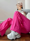 Pink 2000s High-Rise Bell Leg Denim