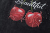 Time-Worn Cherry Fruit Print T-Shirt