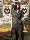 Knot-Front Button-Up Casual Top