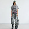 Stellar Printed Metro Bell Leg Denim