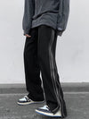 Zip Loose Black Trousers