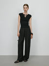 Acetate Summer Wide-Leg