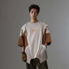 Stand-Out Deconstructed Color Block T-Shirt