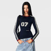 Women Iced Classic Epoch Spliced Slim Fit T-Shirt