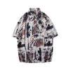 Ice Silk Print Breezy Casual Top