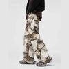 White Utility Oversized Denim Trousers Denim