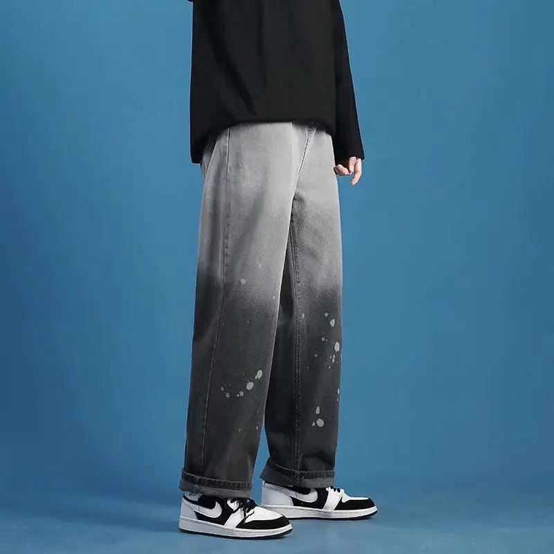 Oversized Ombre Sleek Bell Leg Denim