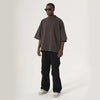 Hop Hip Cropped Boxy Black T-Shirt
