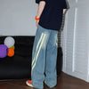 Premium Autumn Striped Seoul Relaxed Denim