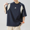 Airflow Contrast Embroidery Short Sleeve T-Shirt