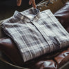 Stand Collar Retro Plaid Casual Shirt