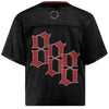 Ventilated V-Neck Collar Mesh Illustrated Illustrated T-Shirt
