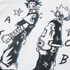 Grit-Style Rising-Sun Manga-Art Cartoon Artwork Cotton T-Shirt