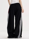 Wide Leg Çizgili Jogger, detay görünüm — Navra Wear