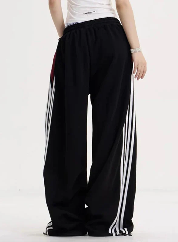 Wide Leg Çizgili Jogger alternatif görünüm