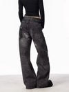 Heritage Streetware Black Torn Relaxed Denim