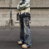 Heritage Digital Printed Faded Denim