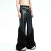 Splice Leather Wide-Leg
