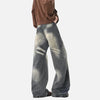 Heritage Moustache Effect Rinse Wide Denim