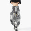 Lantern Print Harem Trousers