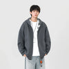 Ekose Fermuarlı Oversize Sweatshirt, kombin görünüm — Navra Wear
