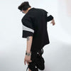 Men Street-Culture Color Contrast Splicing Design T-Shirt