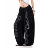 Wide Leg Kore Baskılı Jogger, arka görünüm — Navra Wear