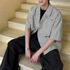 Y2K Pin-Stripe Retro Short Top