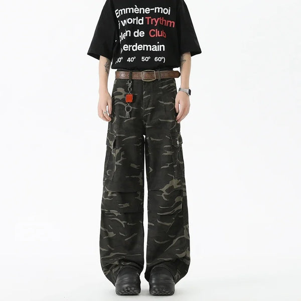 Trendy Woodland Field Straight Leg Pants