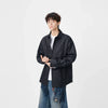 Pin-Line Vertical Stripe Casual Shirt