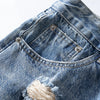 Blue Faded Bell Denim