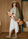 Adjustable Cuff Boxy Sweatshirt