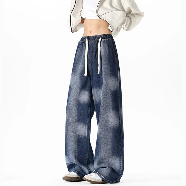 Heritage Black Relaxed Drawstring Classic Denim alternatif görünüm