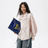 Heart Stitch Long Sleeve Woven Top