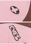 Eye-Print Panel Short Sleeve Top