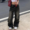 Bol Kesim Jean Pantolon, detay görünüm — Navra Wear