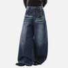 2000s Western Style Moustache Effect Denim