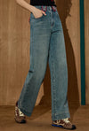 Signature Rinse Stitched High-Rise Denim