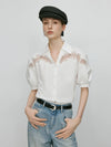 Sheer Lace Luxe Classic Summer Blouse