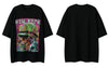 Y2K Hip-Hop Baskılı Tişört, kombin görünüm — Navra Wear
