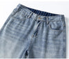 2000s Modern Easy Cut Elastic Waist Denim