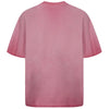 Current Raw-Edge Hip Hop Visual Imprinted Stone-Rinsed T-Shirt
