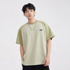 High-Quality Bar-Print Splice Unstructured Laid-Back Warm-Season T-Shirt