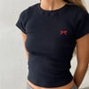 Washed-Out Bow Print Women's T-Shirt