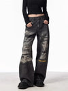Heritage Streetware Black Torn Relaxed Denim