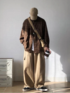Warm Wrap Plaid Fall Oversized Shirt