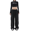 Striped 2000s Relaxed Street Pants